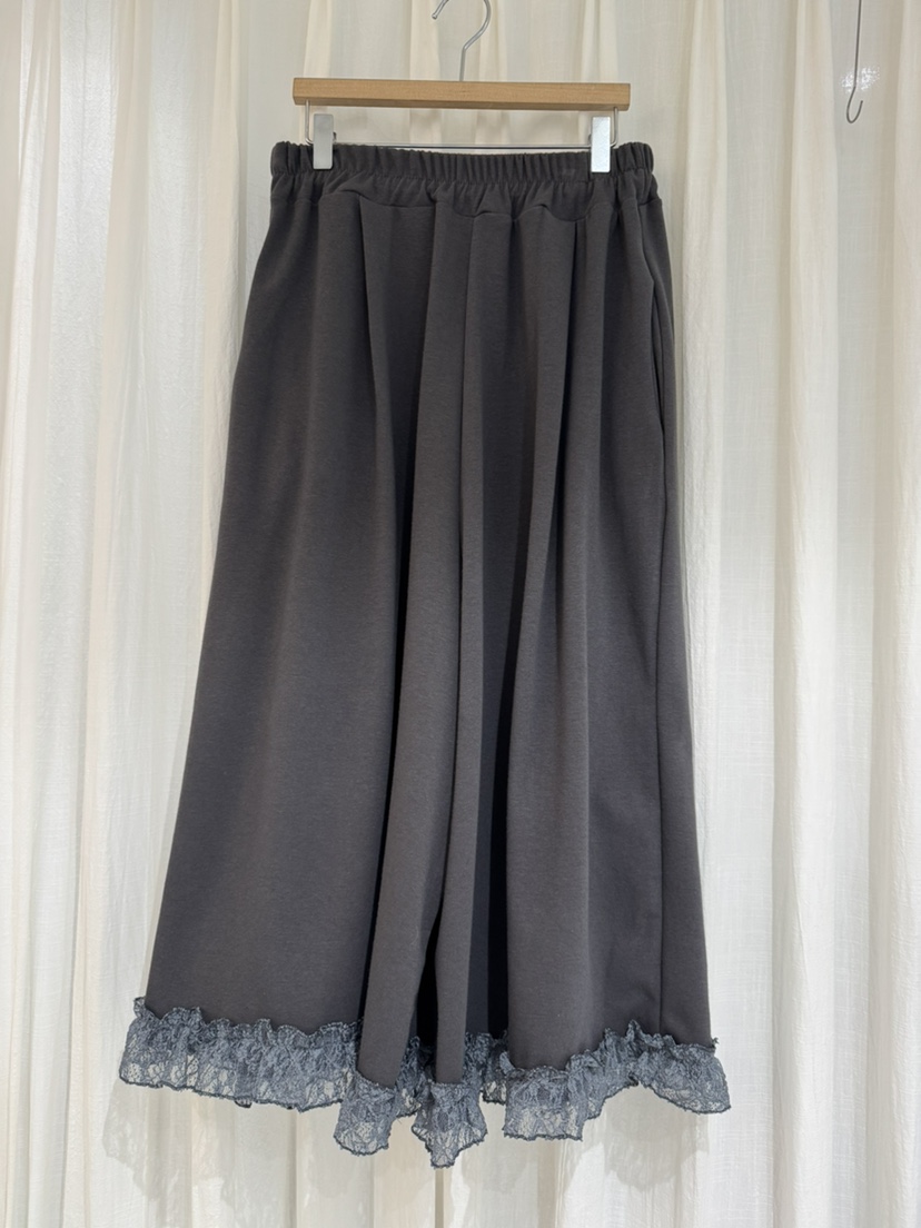 COKKIRI韓國代購女裝新品推薦熱賣時尚人氣26春夏休閑褲蕾絲COKKIRI休閑褲圖色3