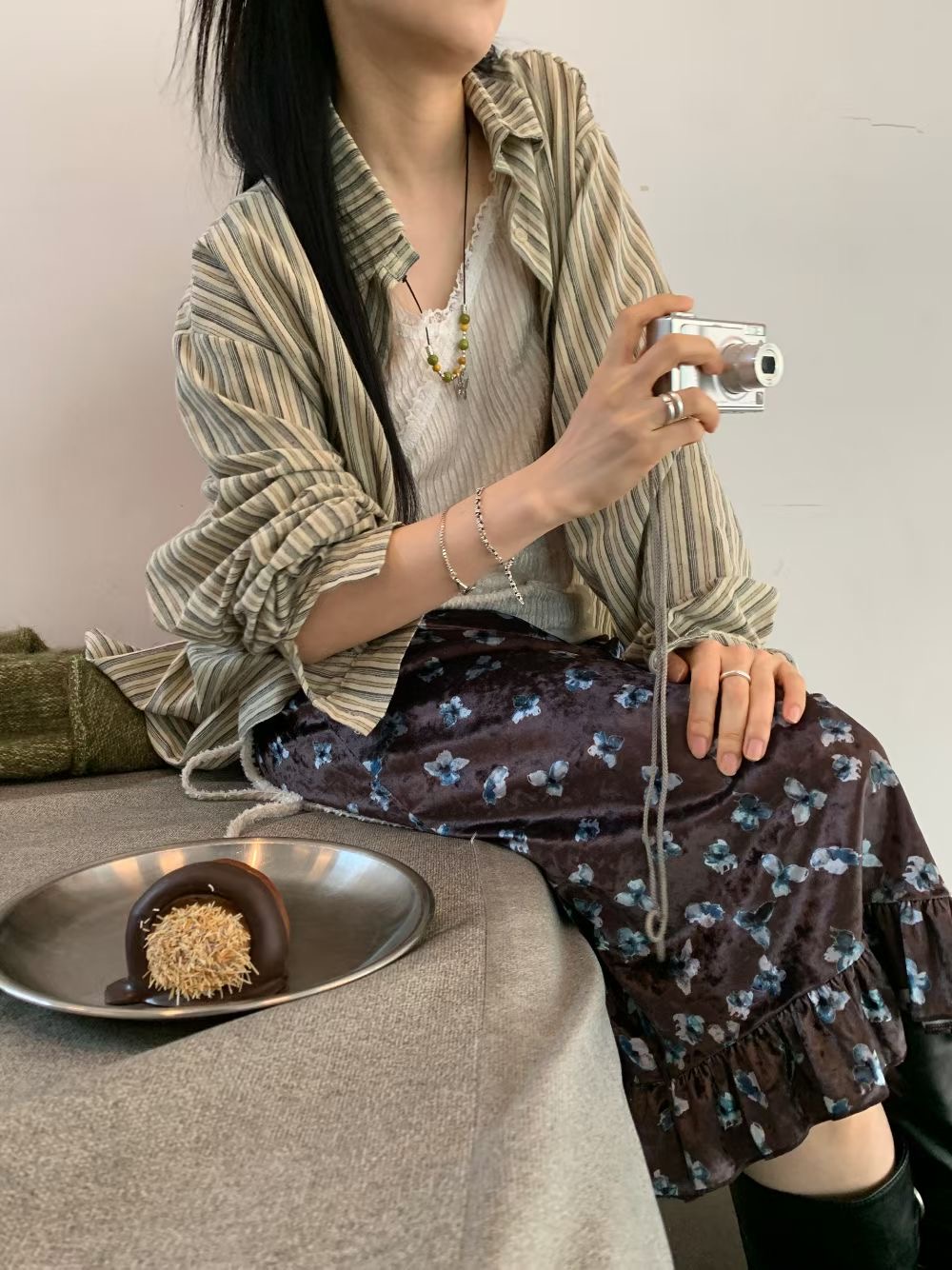 9nine韓國直郵實拍女裝新品時尚熱賣休閑人氣26春夏襯衫蕾絲衫9nine襯衫/蕾絲衫