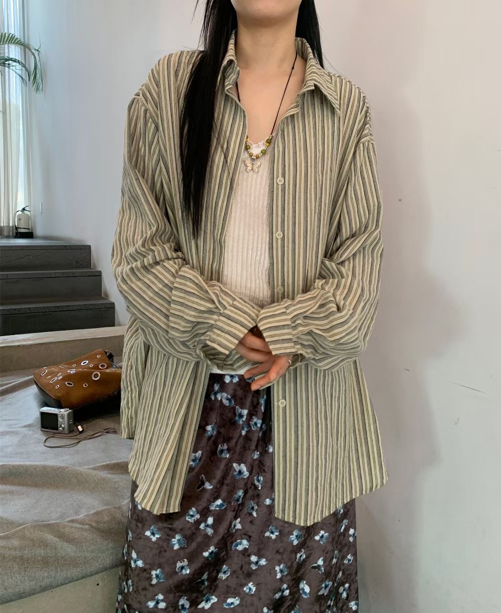 9nine韓國直郵實拍女裝新品時尚熱賣休閑人氣26春夏襯衫蕾絲衫9nine襯衫/蕾絲衫