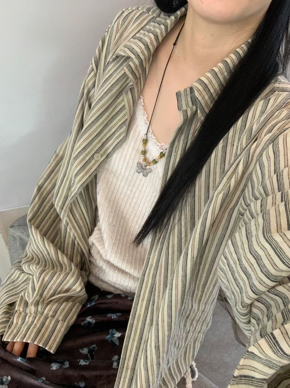 9nine韓國直郵實拍女裝新品時尚熱賣休閑人氣26春夏襯衫蕾絲衫9nine襯衫/蕾絲衫