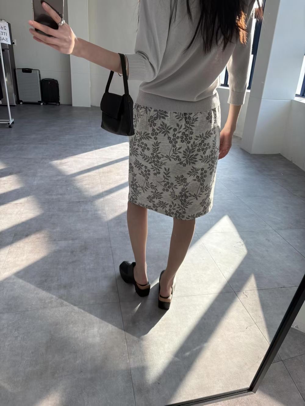 9nine韓國代購女裝新款休閑推薦人氣職業時尚半身裙中短裙9nine半身裙/中短裙