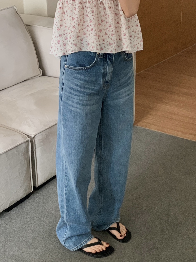 EOMPIT韓國直郵女士新款時尚人氣休閑職業推薦26春夏牛仔褲EOMPIT牛仔褲圖色1