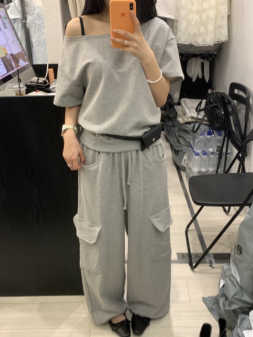 CEDARWOOD韓國代購女士新品26春夏職業人氣休閑熱賣T恤露肩CEDAR WOODT恤