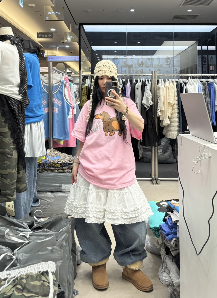 INTHEEND韓國東大門直郵女裝新品休閑時尚熱賣半身裙中短裙INTHEEND半身裙/中短裙