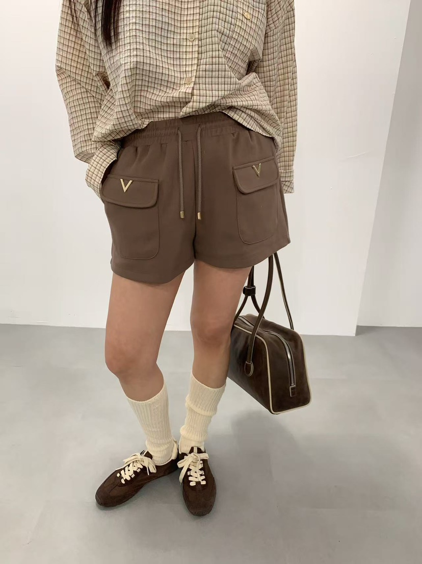 J CRANE-A韓國直郵實拍女裝新款推薦熱賣休閑時尚短褲口袋J CRANE短褲