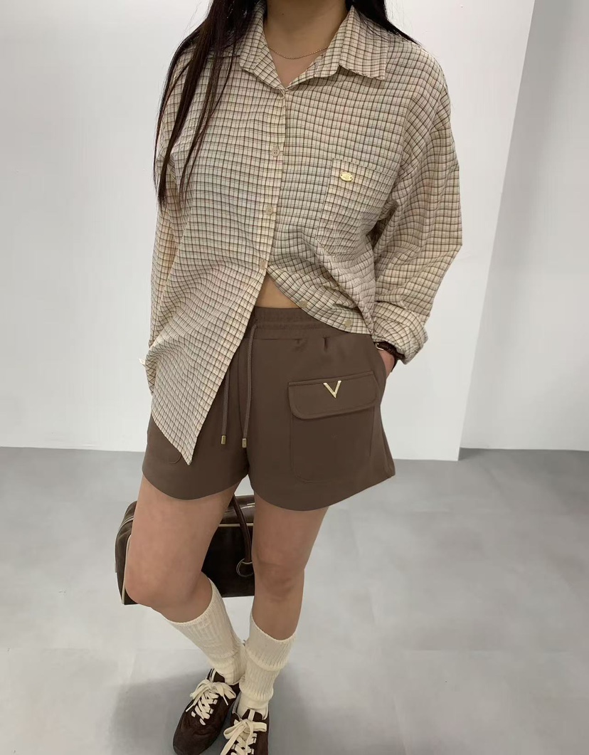 J CRANE-A韓國直郵實拍女裝新款推薦熱賣休閑時尚短褲口袋J CRANE短褲