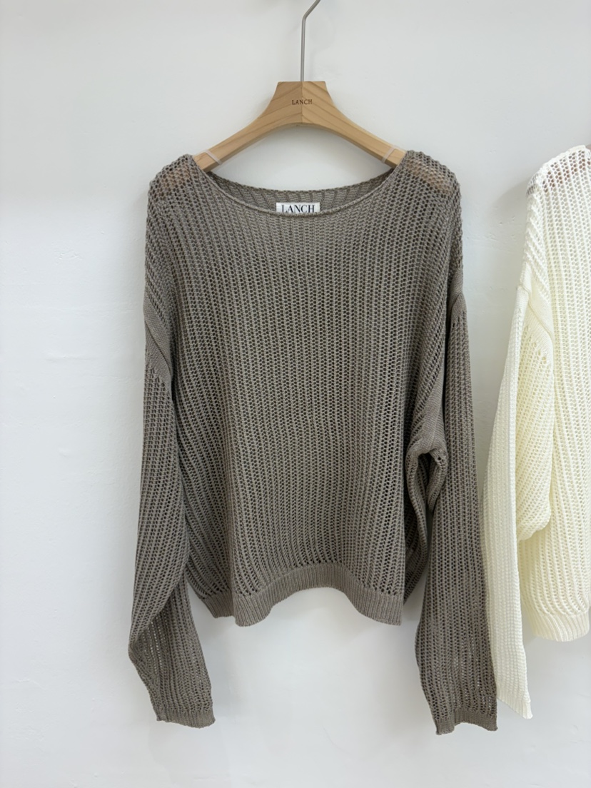 LANCH韓國東大門代購女裝新款26春夏休閑時尚職業熱賣針織衫LANCH針織衫圖色2