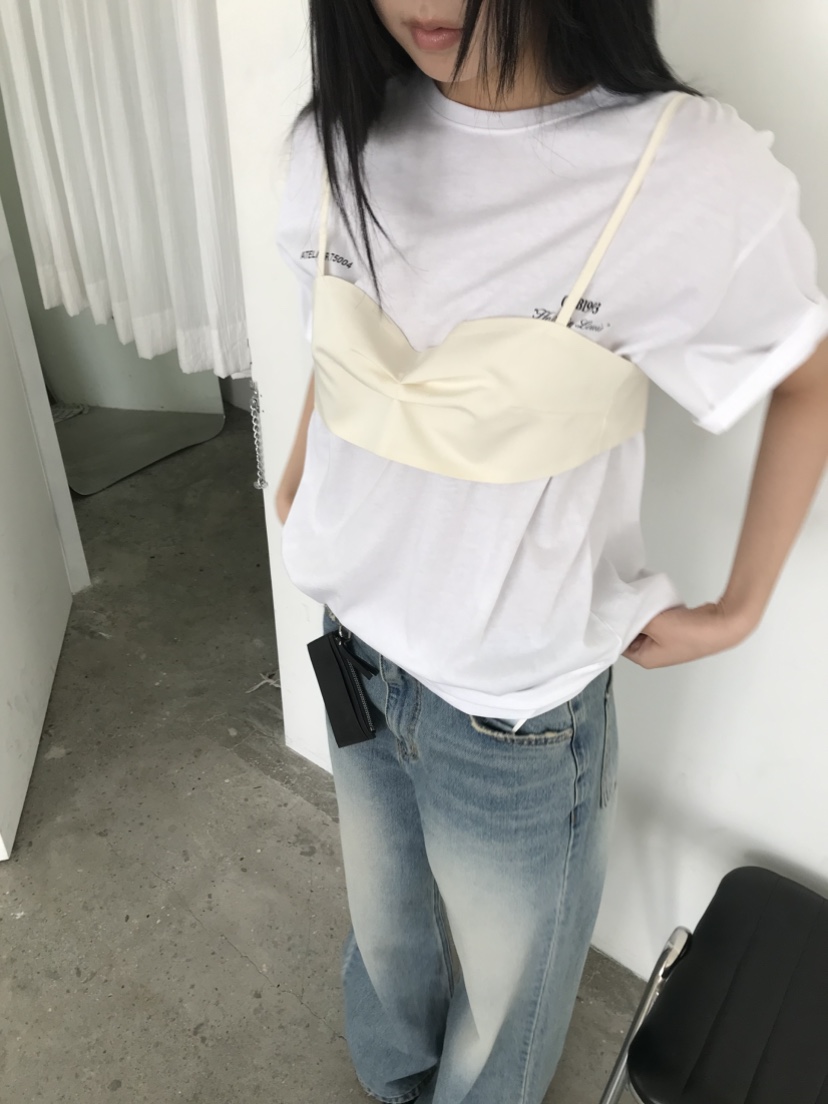 CEDARWOOD韓國東大門代購女裝新款休閑吊帶背心不含內搭褶皺CEDAR WOOD吊帶/背心