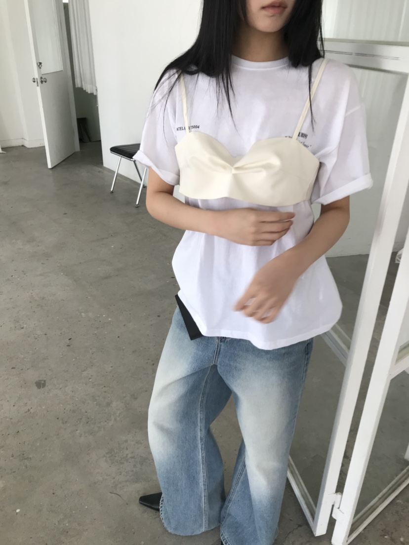 CEDARWOOD韓國東大門代購女裝新款休閑吊帶背心不含內搭褶皺CEDAR WOOD吊帶/背心