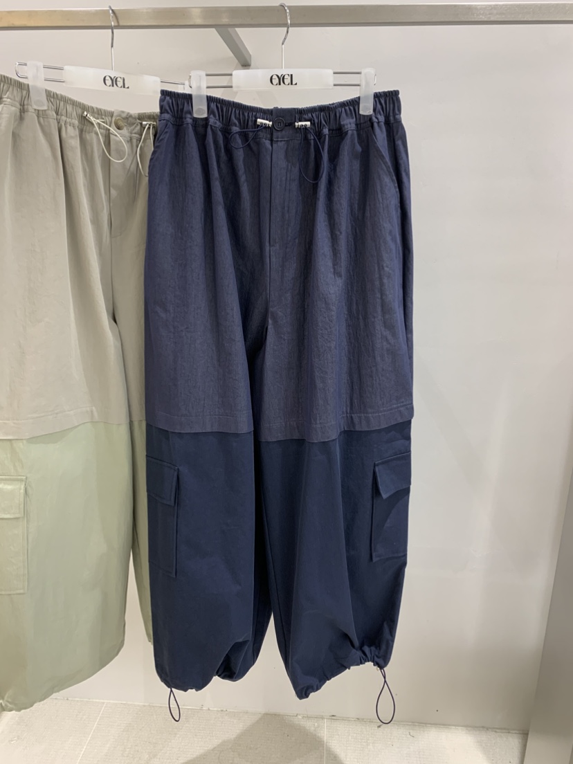 EYEL韓國代購女士新款人氣時尚熱賣26春夏休閑褲工裝褲撞色EYEL休閑褲