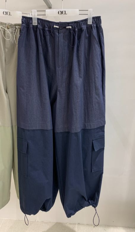 EYEL韓國代購女士新款人氣時尚熱賣26春夏休閑褲工裝褲撞色EYEL休閑褲圖色2