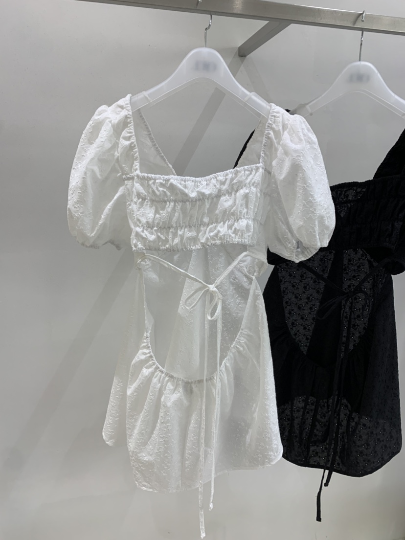 EYEL韓國直郵實拍女士新款休閑職業26春夏襯衫蕾絲衫開衩EYEL襯衫/蕾絲衫