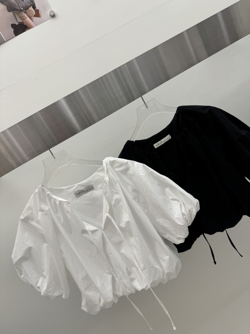 AMOOD韓國直郵女裝新品時尚休閑職業26春夏人氣襯衫蕾絲衫AMOOD襯衫/蕾絲衫