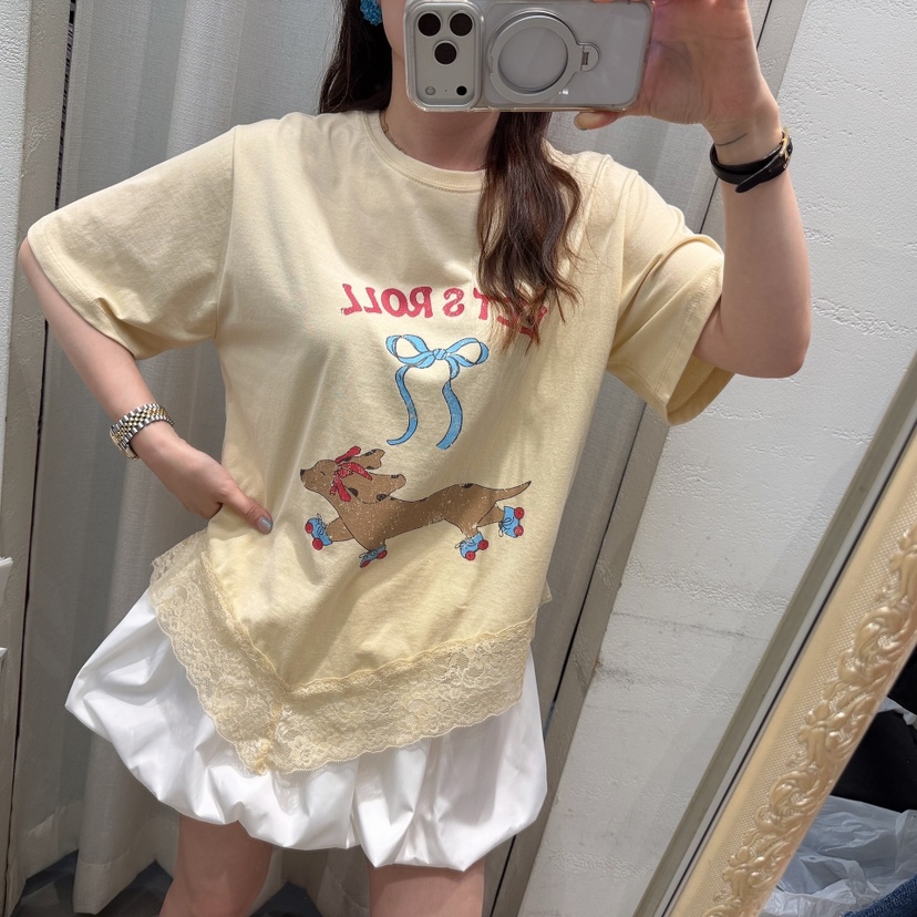 LOVABLE韓國直郵實拍女裝新款推薦時尚熱賣26春夏人氣T恤LOVABLET恤