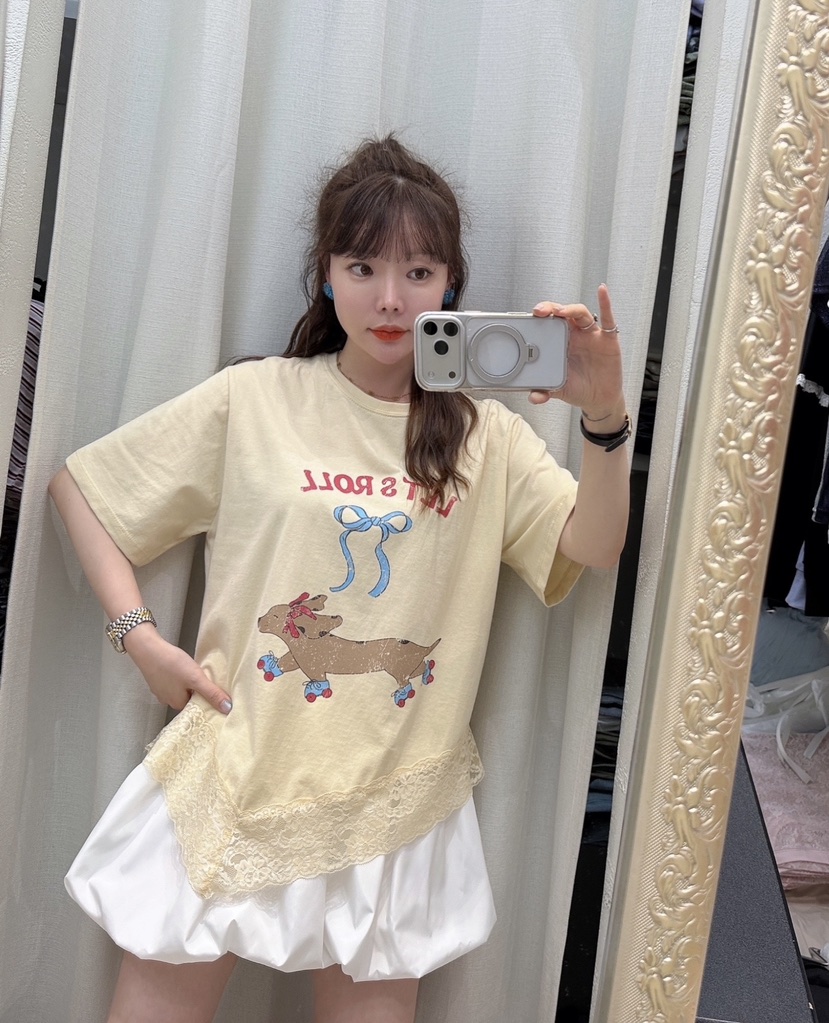 LOVABLE韓國直郵實拍女裝新款推薦時尚熱賣26春夏人氣T恤LOVABLET恤