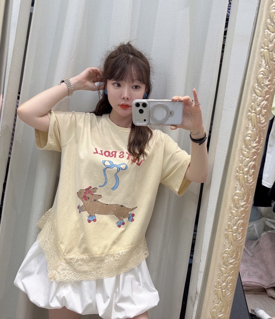 LOVABLE韓國直郵實拍女裝新款推薦時尚熱賣26春夏人氣T恤LOVABLET恤