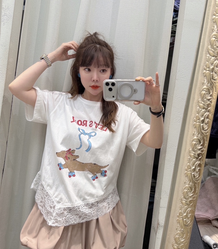 LOVABLE韓國直郵實拍女裝新款推薦時尚熱賣26春夏人氣T恤LOVABLET恤