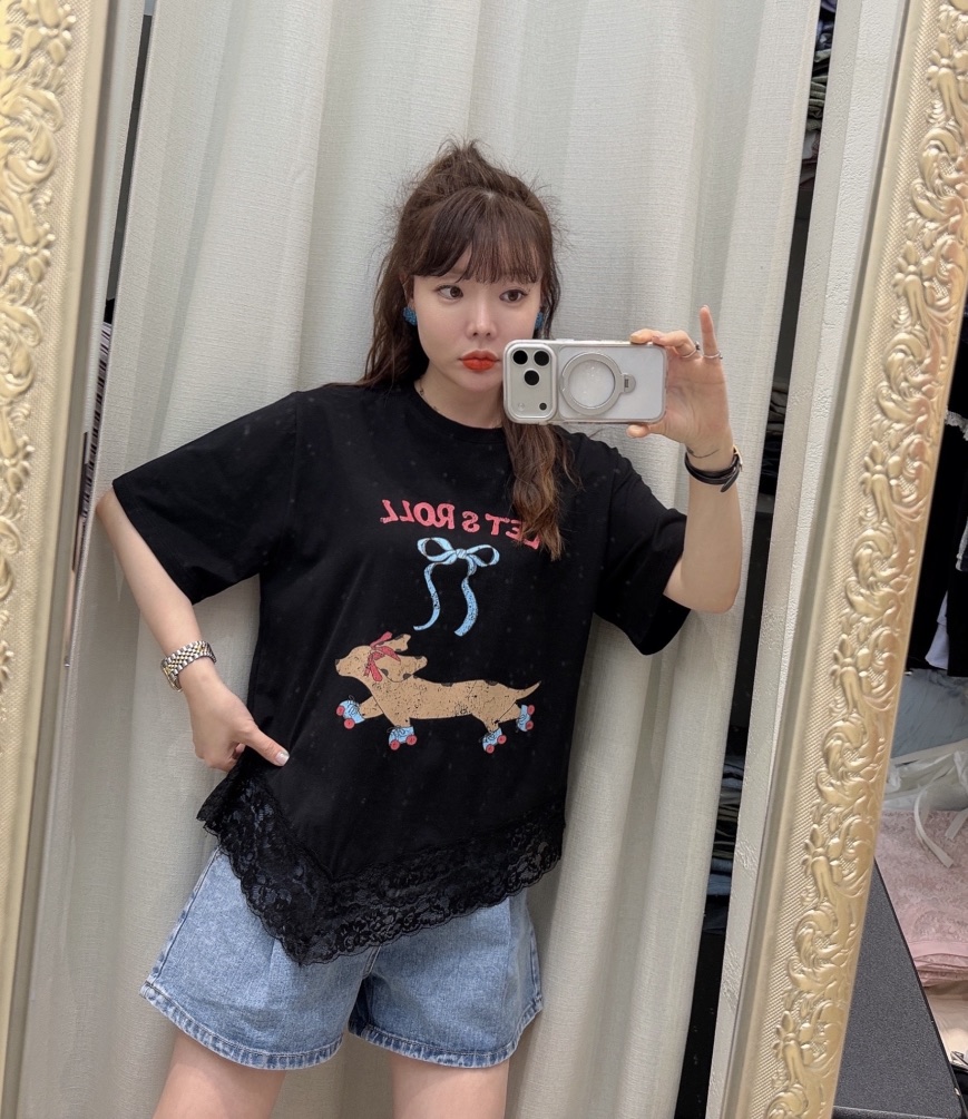 LOVABLE韓國直郵實拍女裝新款推薦時尚熱賣26春夏人氣T恤LOVABLET恤