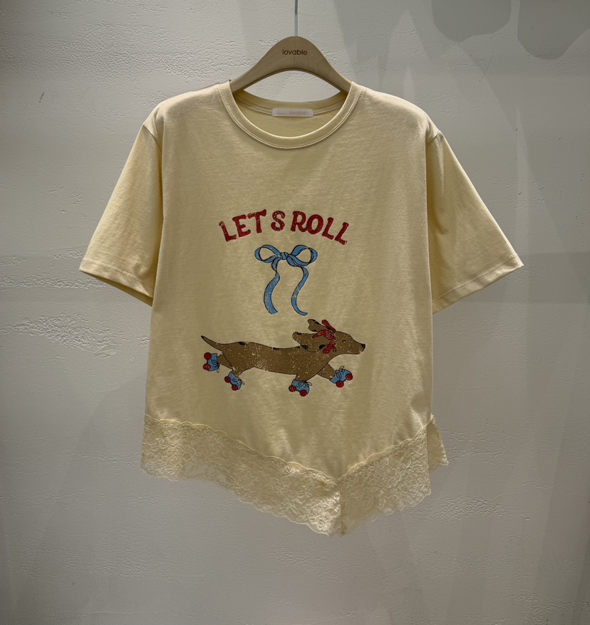 LOVABLE韓國直郵實拍女裝新款推薦時尚熱賣26春夏人氣T恤LOVABLET恤圖色1