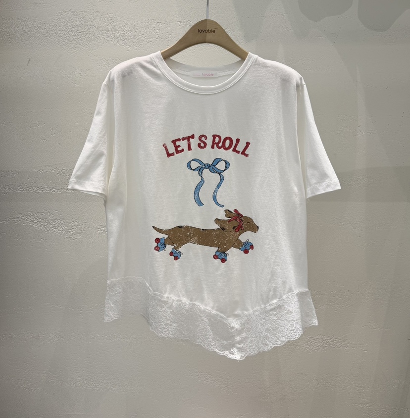 LOVABLE韓國直郵實拍女裝新款推薦時尚熱賣26春夏人氣T恤LOVABLET恤圖色2