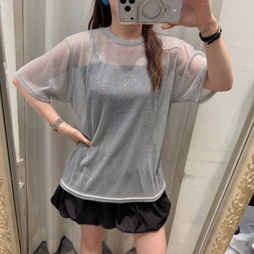 LOVABLE韓國直郵女士新品推薦26春夏休閑時尚職業T恤透明LOVABLET恤