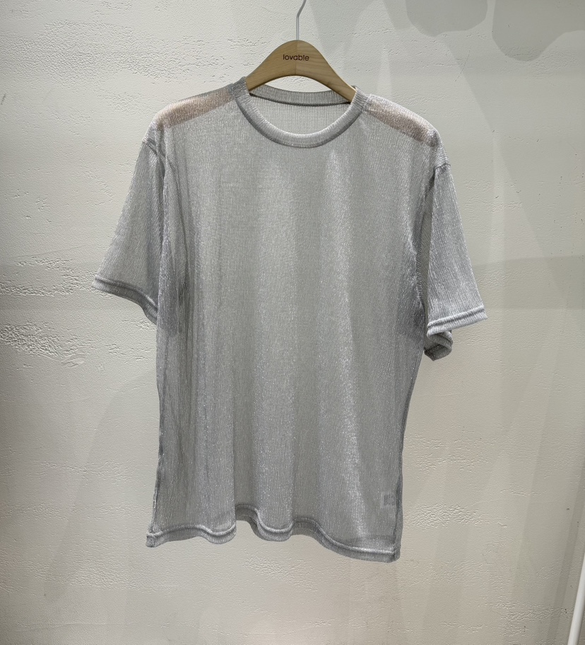 LOVABLE韓國直郵女士新品推薦26春夏休閑時尚職業T恤透明LOVABLET恤圖色1
