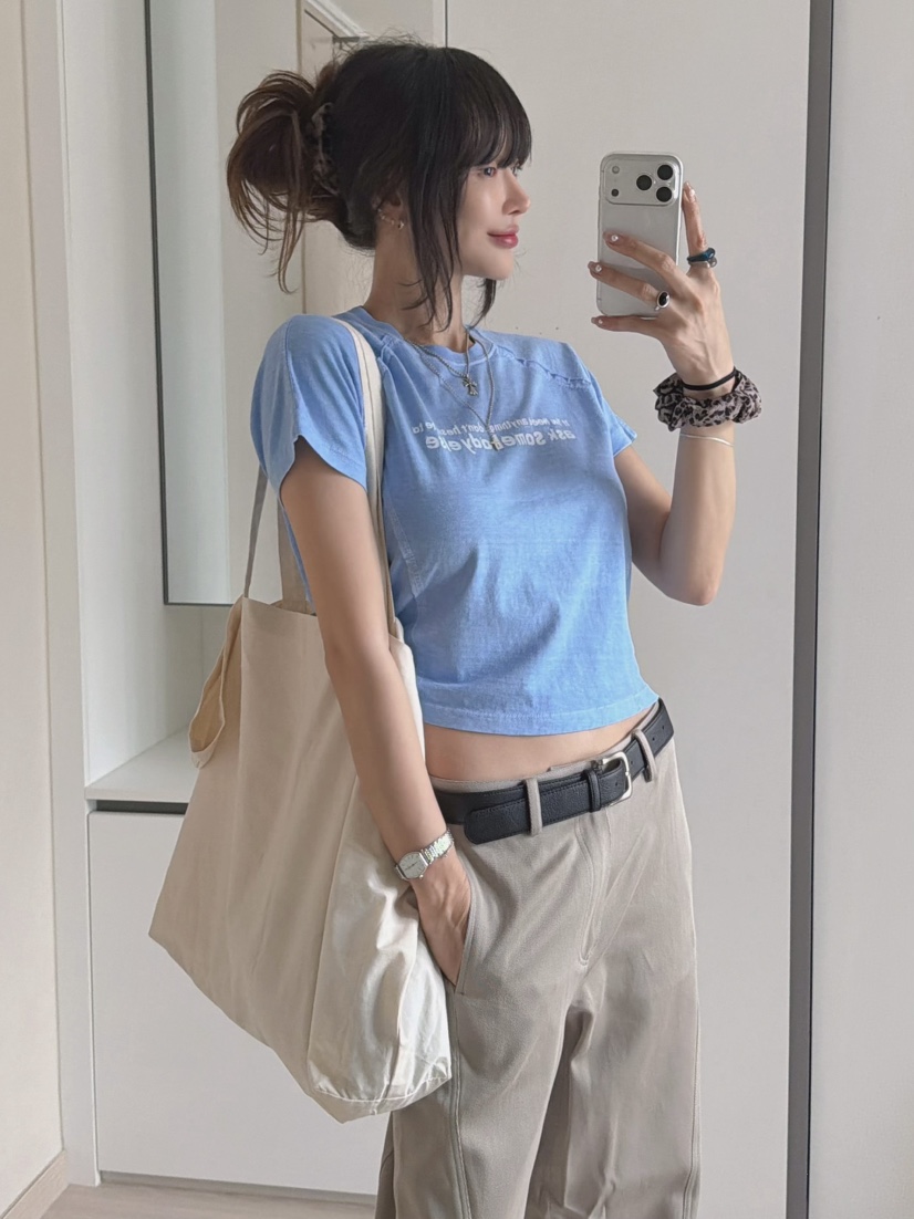 MORAN/MOSCO/SUGAR CASE韓國直郵女士新品時尚休閑T恤MORAN/MOSCO/SUGAR CASET恤