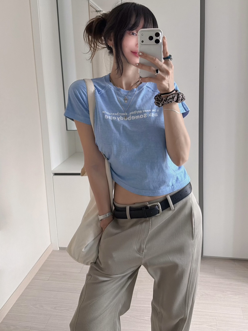 MORAN/MOSCO/SUGAR CASE韓國直郵女士新品時尚休閑T恤MORAN/MOSCO/SUGAR CASET恤