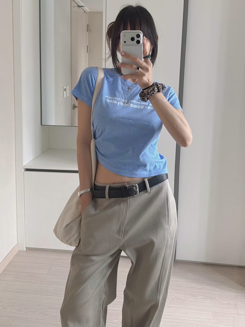 MORAN/MOSCO/SUGAR CASE韓國直郵女士新品時尚休閑T恤MORAN/MOSCO/SUGAR CASET恤