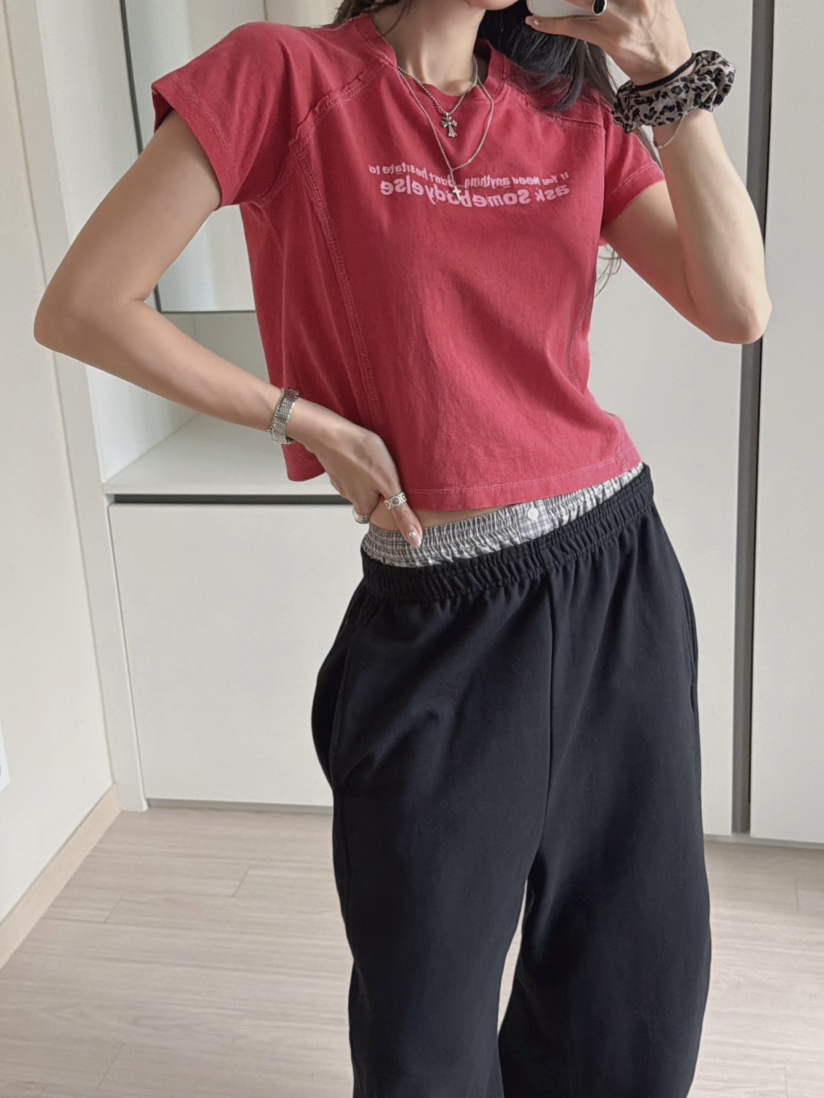 MORAN/MOSCO/SUGAR CASE韓國直郵女士新品時尚休閑T恤MORAN/MOSCO/SUGAR CASET恤