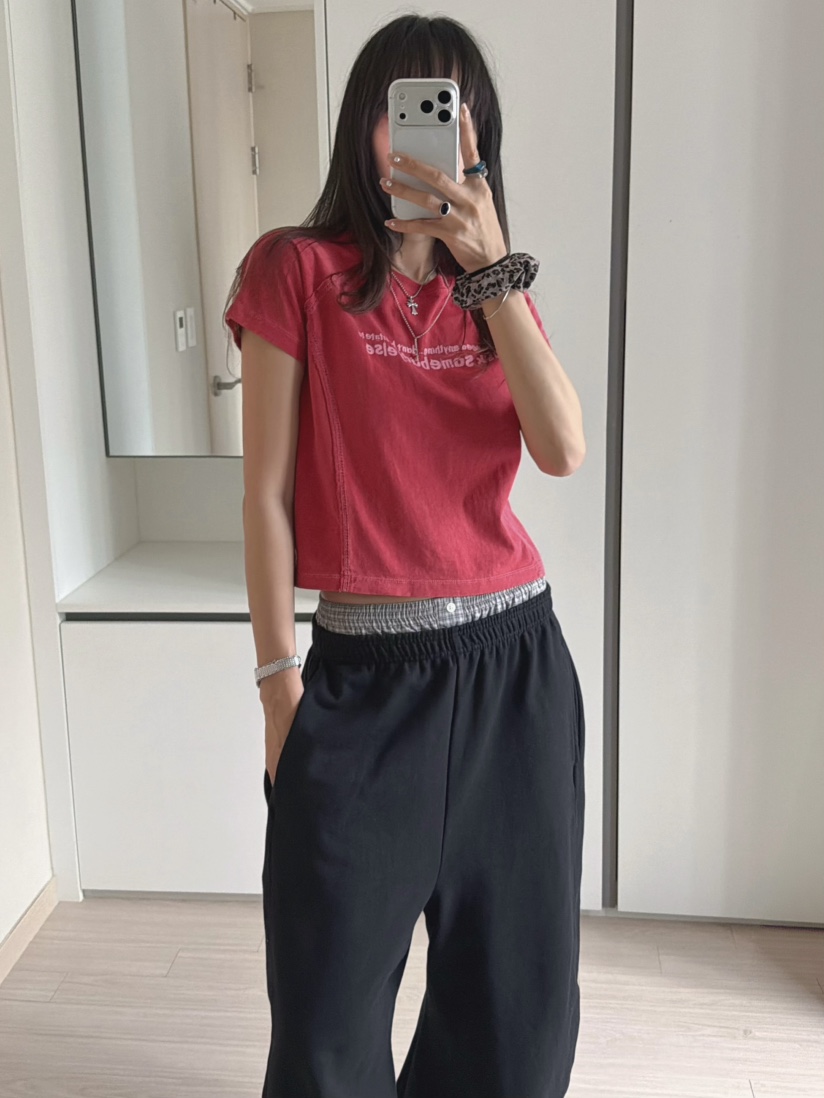 MORAN/MOSCO/SUGAR CASE韓國直郵女士新品時尚休閑T恤MORAN/MOSCO/SUGAR CASET恤