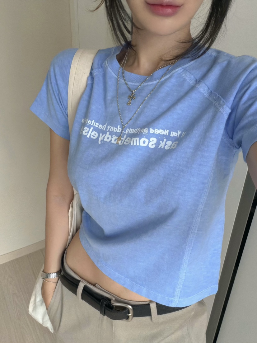 MORAN/MOSCO/SUGAR CASE韓國直郵女士新品時尚休閑T恤MORAN/MOSCO/SUGAR CASET恤圖色1