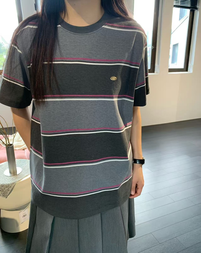 J CRANE-A韓國東大門代購女裝新款職業人氣休閑T恤條紋J CRANET恤