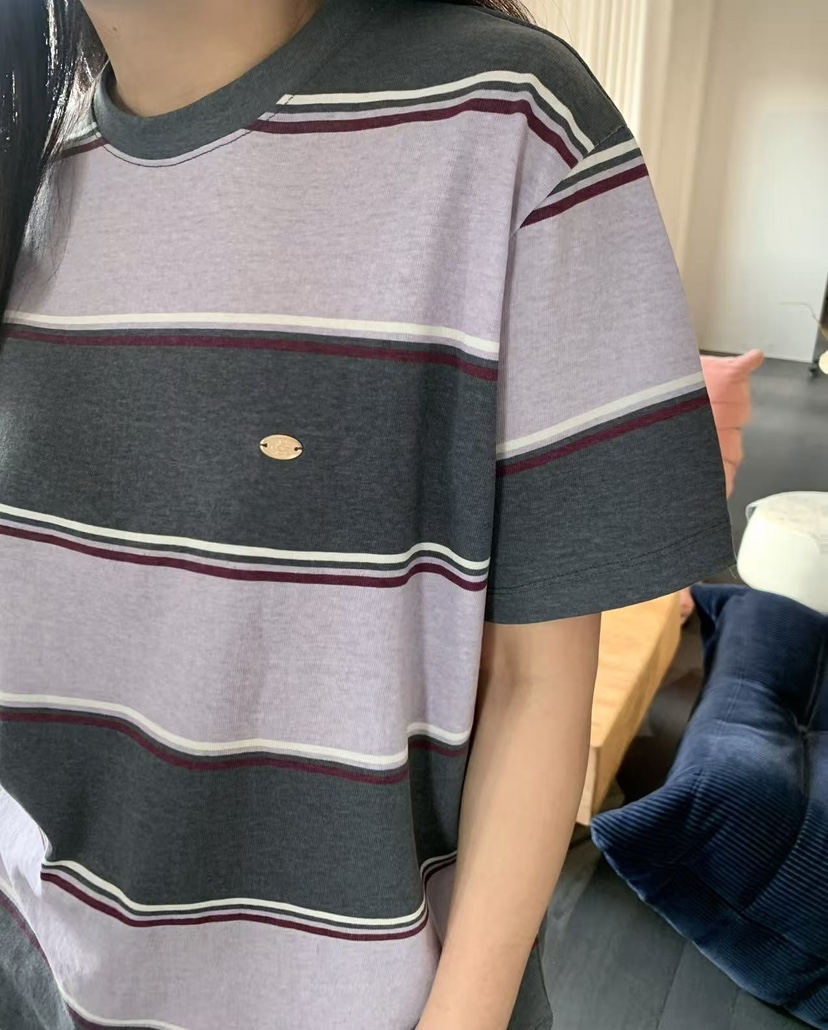 J CRANE-A韓國東大門代購女裝新款職業人氣休閑T恤條紋J CRANET恤