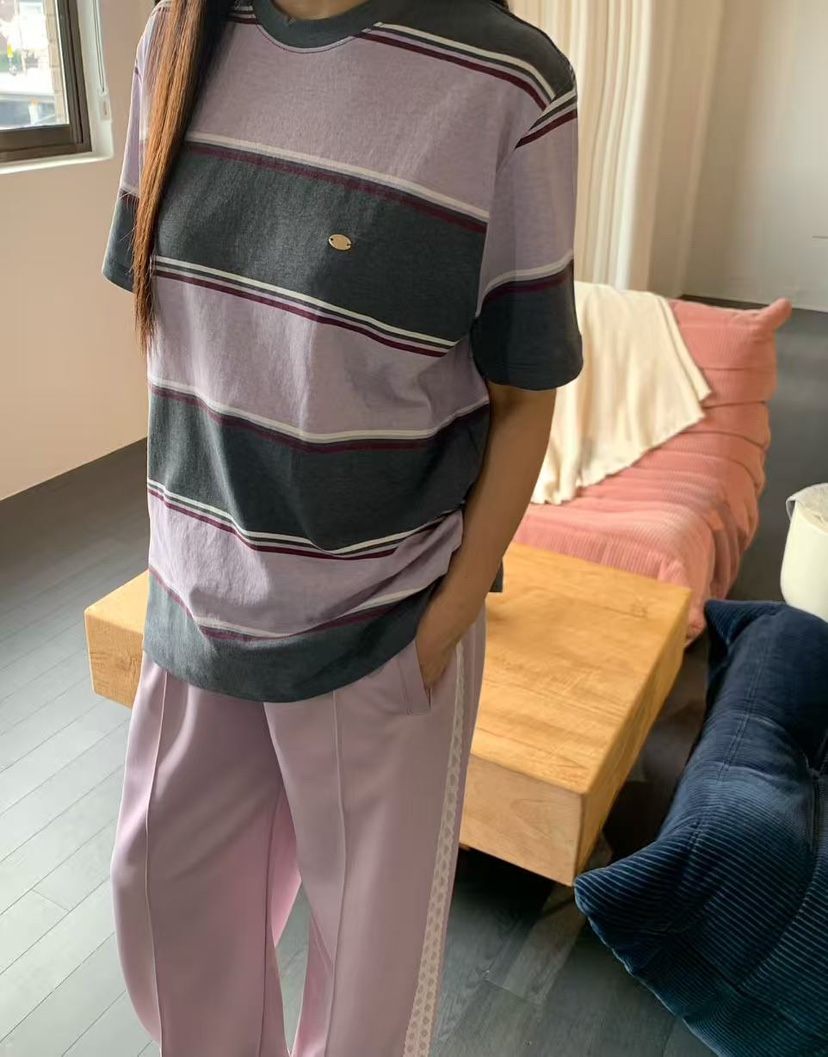 J CRANE-A韓國東大門代購女裝新款職業人氣休閑T恤條紋J CRANET恤