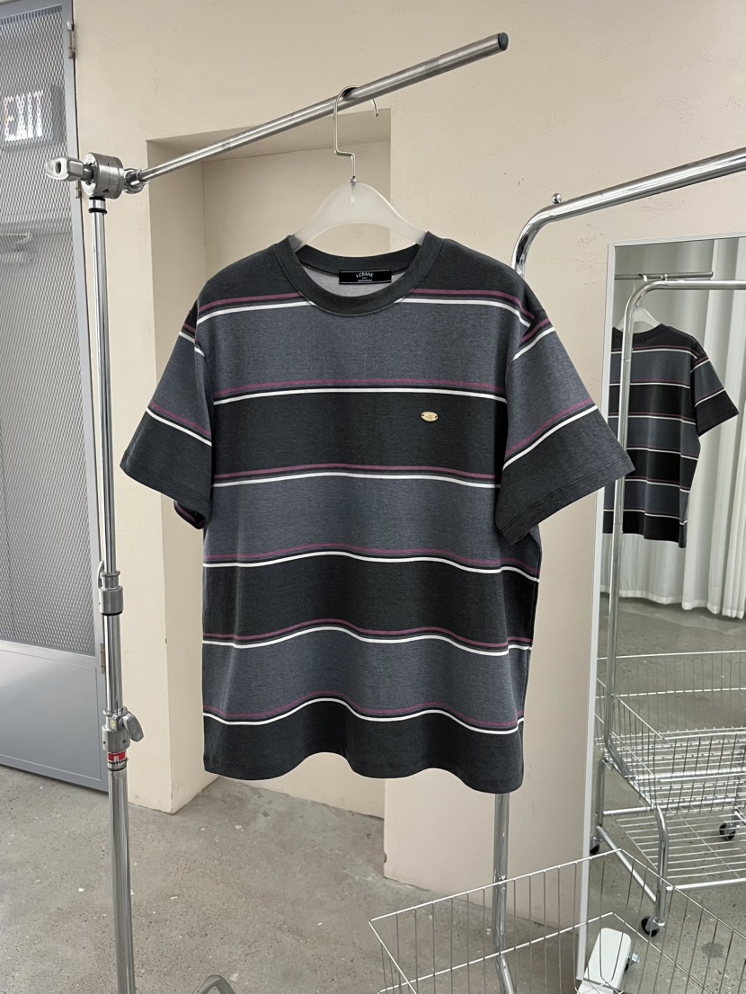 J CRANE-A韓國東大門代購女裝新款職業人氣休閑T恤條紋J CRANET恤圖色2