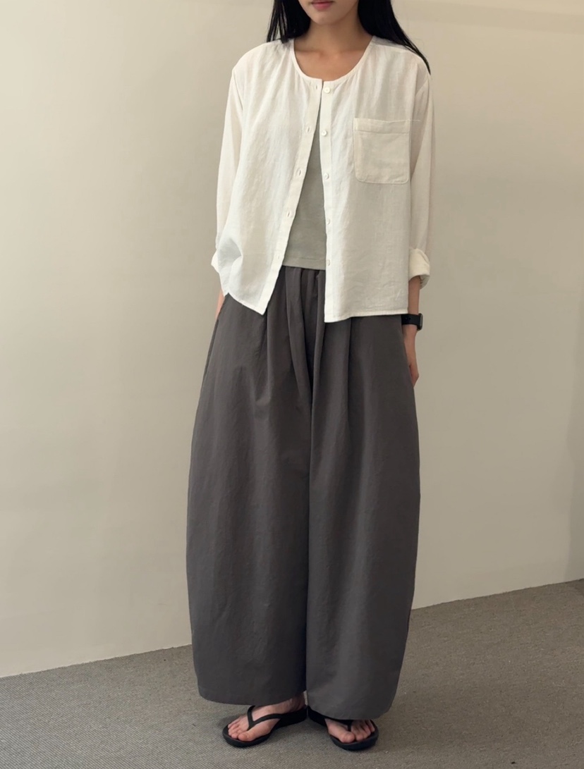 MONE-A韓國直郵女士新品26春夏職業時尚休閑襯衫蕾絲衫亞麻MONE-A襯衫/蕾絲衫