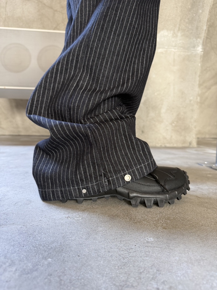 SEEOT韓國東大門直郵女裝新款推薦時尚休閑褲不含腰帶條紋SEEOT休閑褲