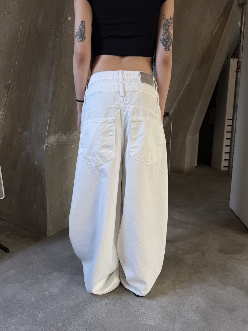 SEEOT韓國直郵實拍女士新品職業人氣推薦時尚26春夏牛仔褲疊穿SEEOT牛仔褲