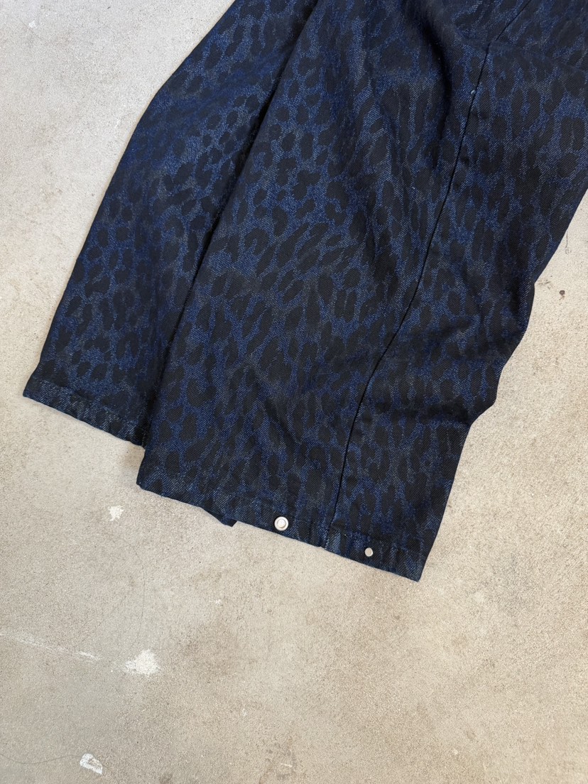 SEEOT韓國東大門直郵女裝新款職業人氣推薦時尚牛仔褲豹紋SEEOT牛仔褲