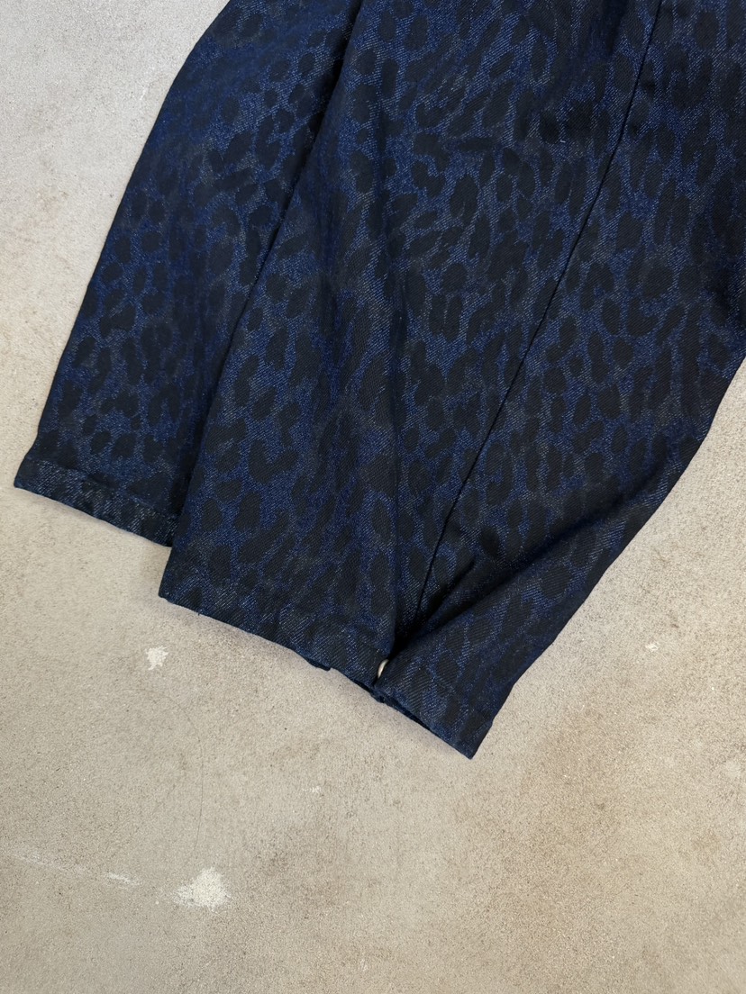 SEEOT韓國東大門直郵女裝新款職業人氣推薦時尚牛仔褲豹紋SEEOT牛仔褲