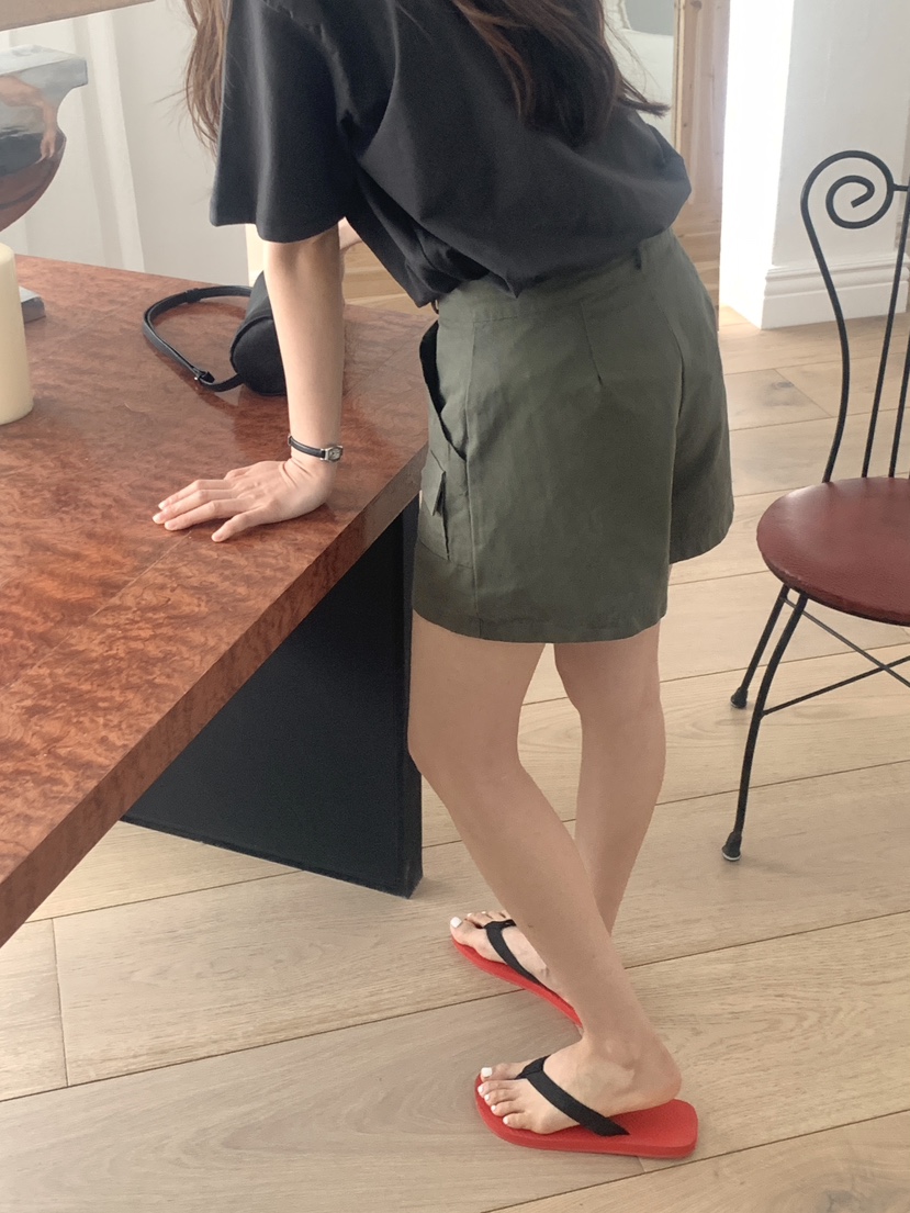 空韓國直郵實拍女士新款人氣職業熱賣推薦休閑時尚短褲口袋空短褲