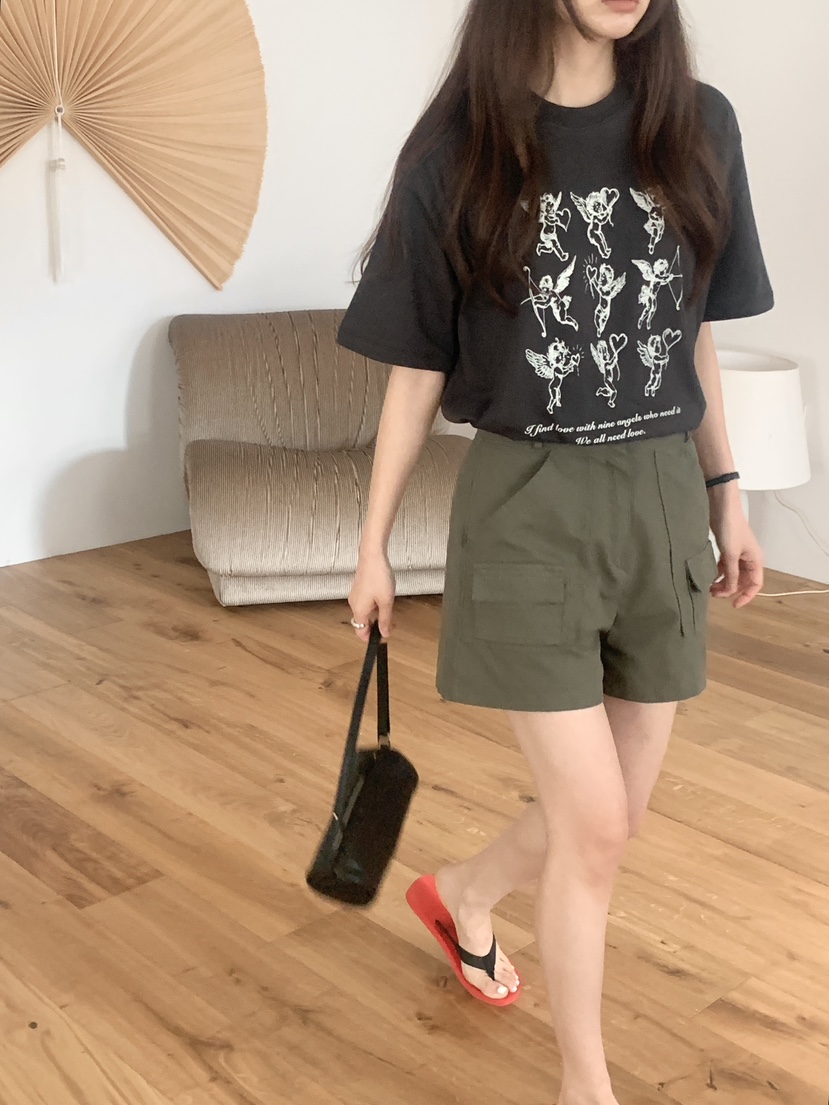 空韓國直郵實拍女士新款人氣職業熱賣推薦休閑時尚短褲口袋空短褲