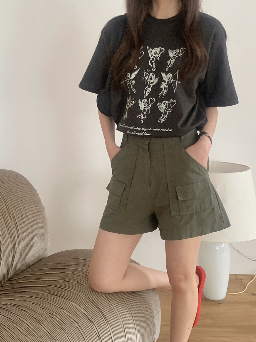 空韓國直郵實拍女士新款人氣職業熱賣推薦休閑時尚短褲口袋空短褲