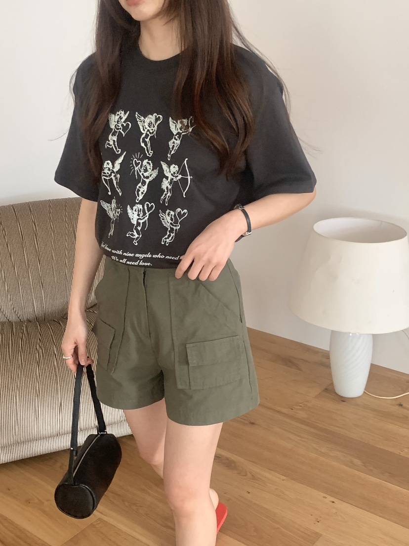 空韓國直郵實拍女士新款人氣職業熱賣推薦休閑時尚短褲口袋空短褲