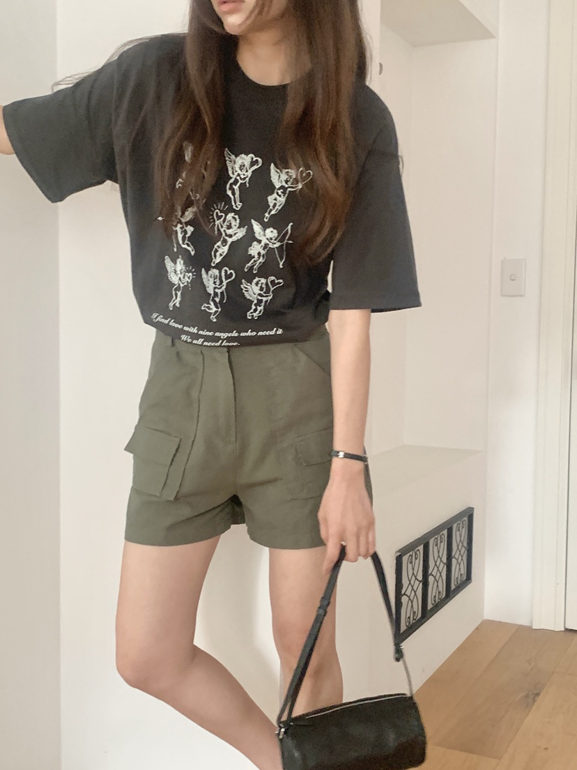 空韓國直郵實拍女士新款人氣職業熱賣推薦休閑時尚短褲口袋空短褲