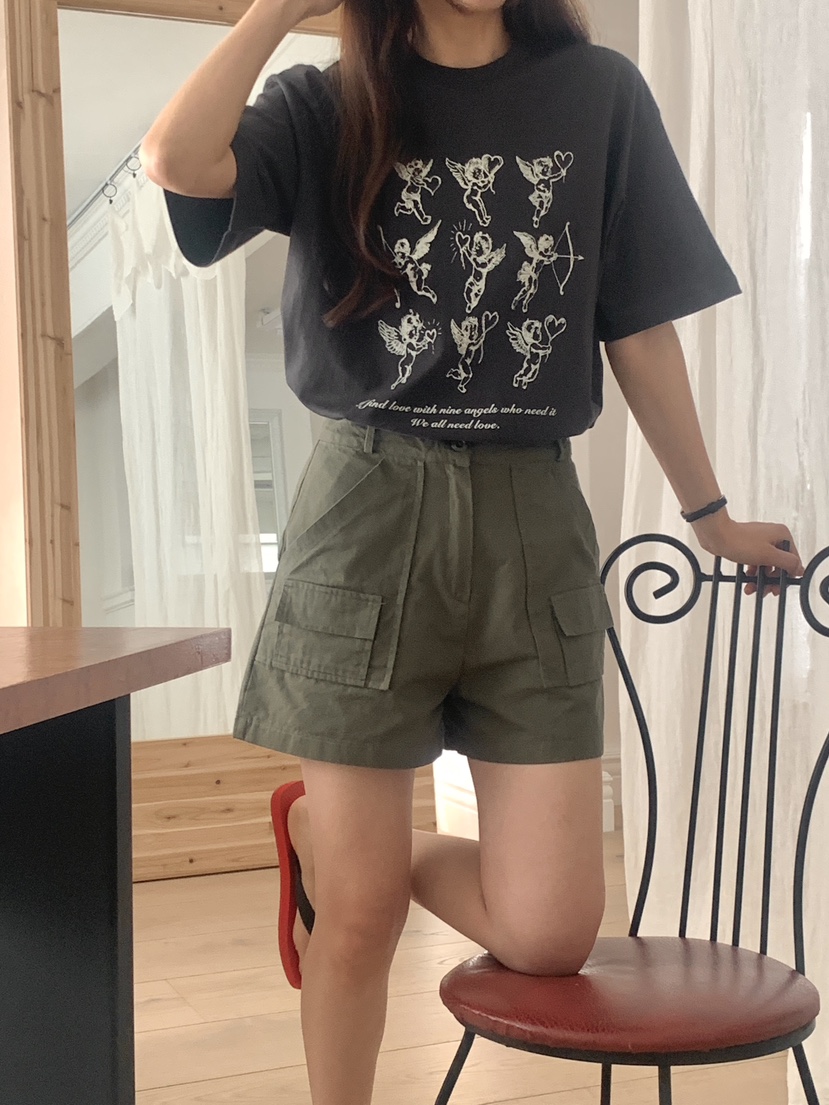 空韓國直郵實拍女士新款人氣職業熱賣推薦休閑時尚短褲口袋空短褲