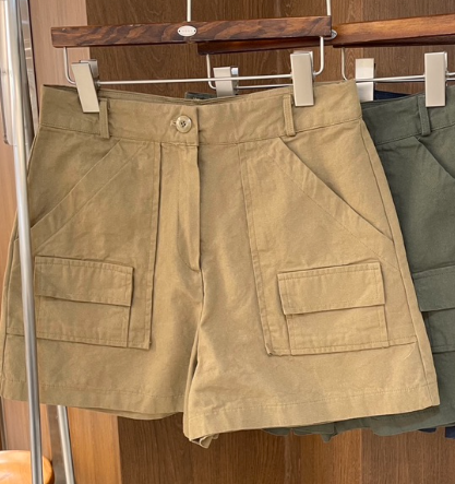 空韓國直郵實拍女士新款人氣職業熱賣推薦休閑時尚短褲口袋空短褲圖色2