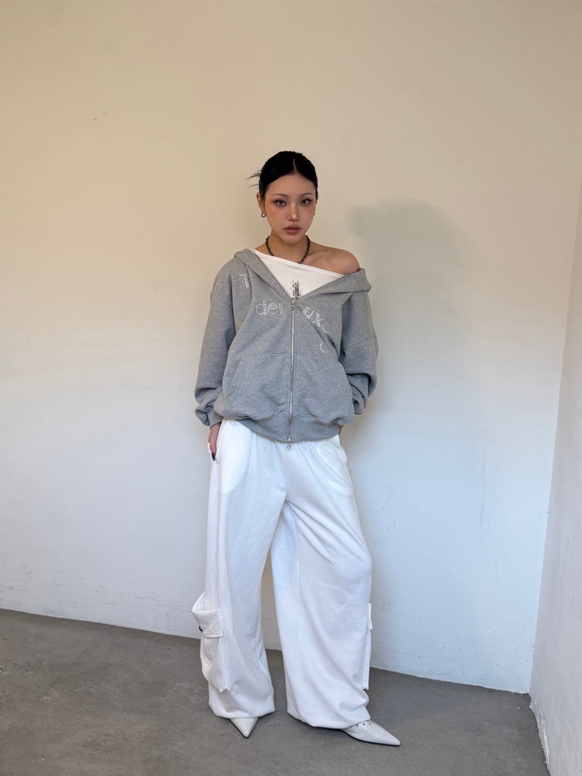 SEEOT韓國東大門代購女士新品時尚休閑26春夏夾克拉鏈連帽衫SEEOT夾克