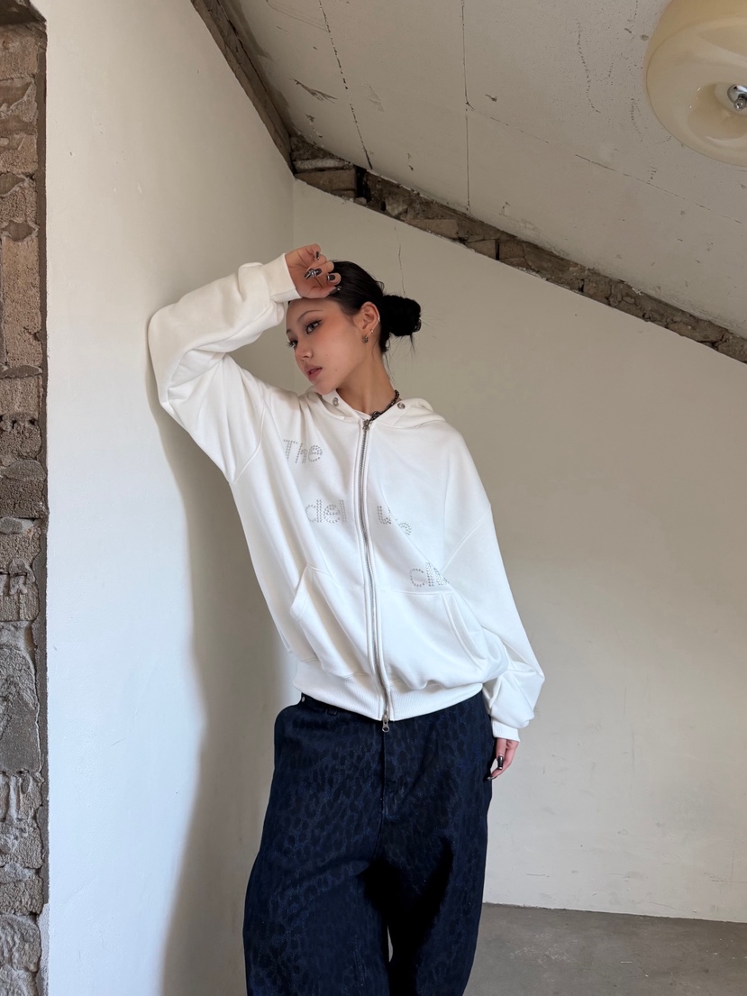 SEEOT韓國東大門代購女士新品時尚休閑26春夏夾克拉鏈連帽衫SEEOT夾克